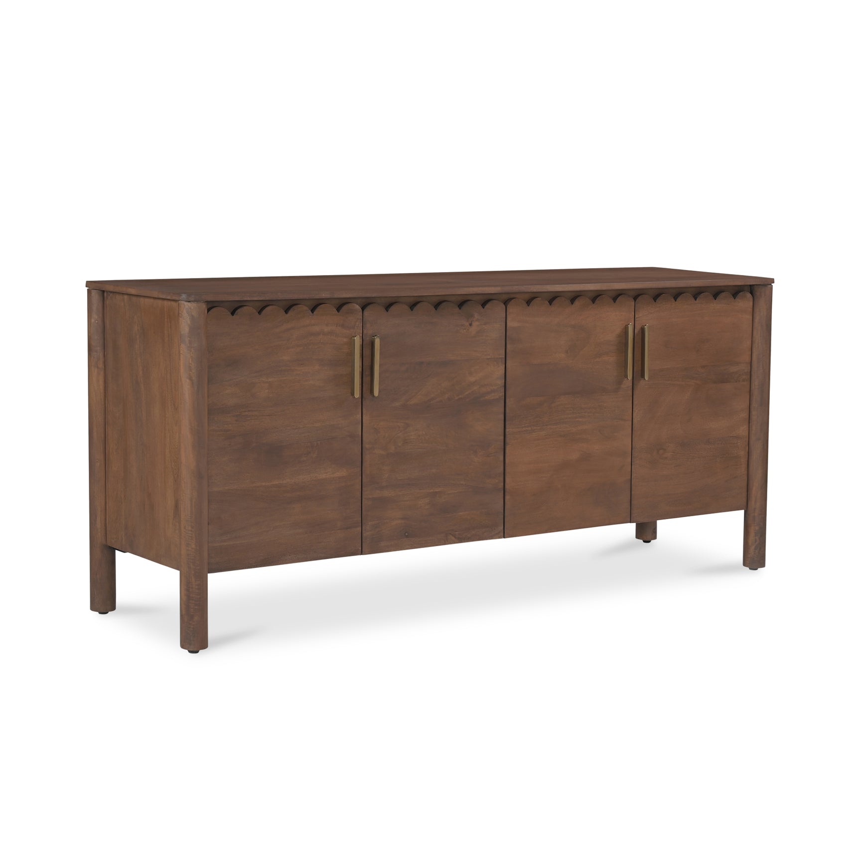 Wiley Vintage Brown 4 Door Sideboard - Ornate Home