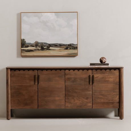 Wiley Vintage Brown 4 Door Sideboard - Ornate Home