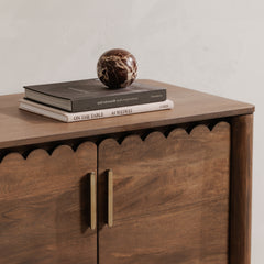 Wiley Vintage Brown 4 Door Sideboard - Ornate Home