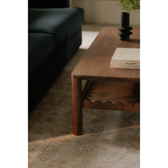 Wiley Vintage Brown Coffee Table - Ornate Home