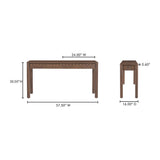 Wiley Vintage Brown Console Table - Ornate Home