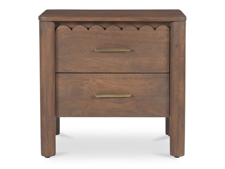 Wiley Vintage Brown Nightstand - Ornate Home