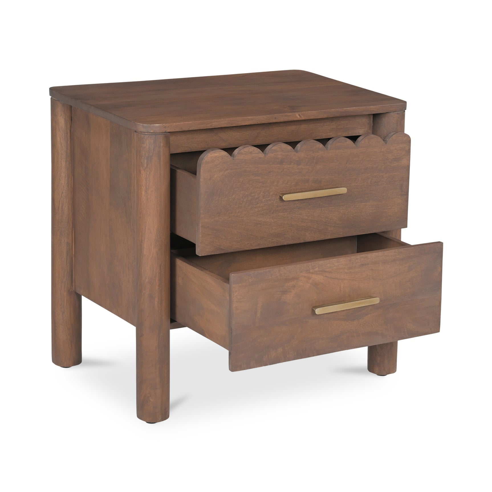 Wiley Vintage Brown Nightstand - Ornate Home