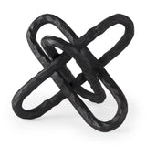 Wilhelm Black Large Metal Link Decor Object - Ornate Home