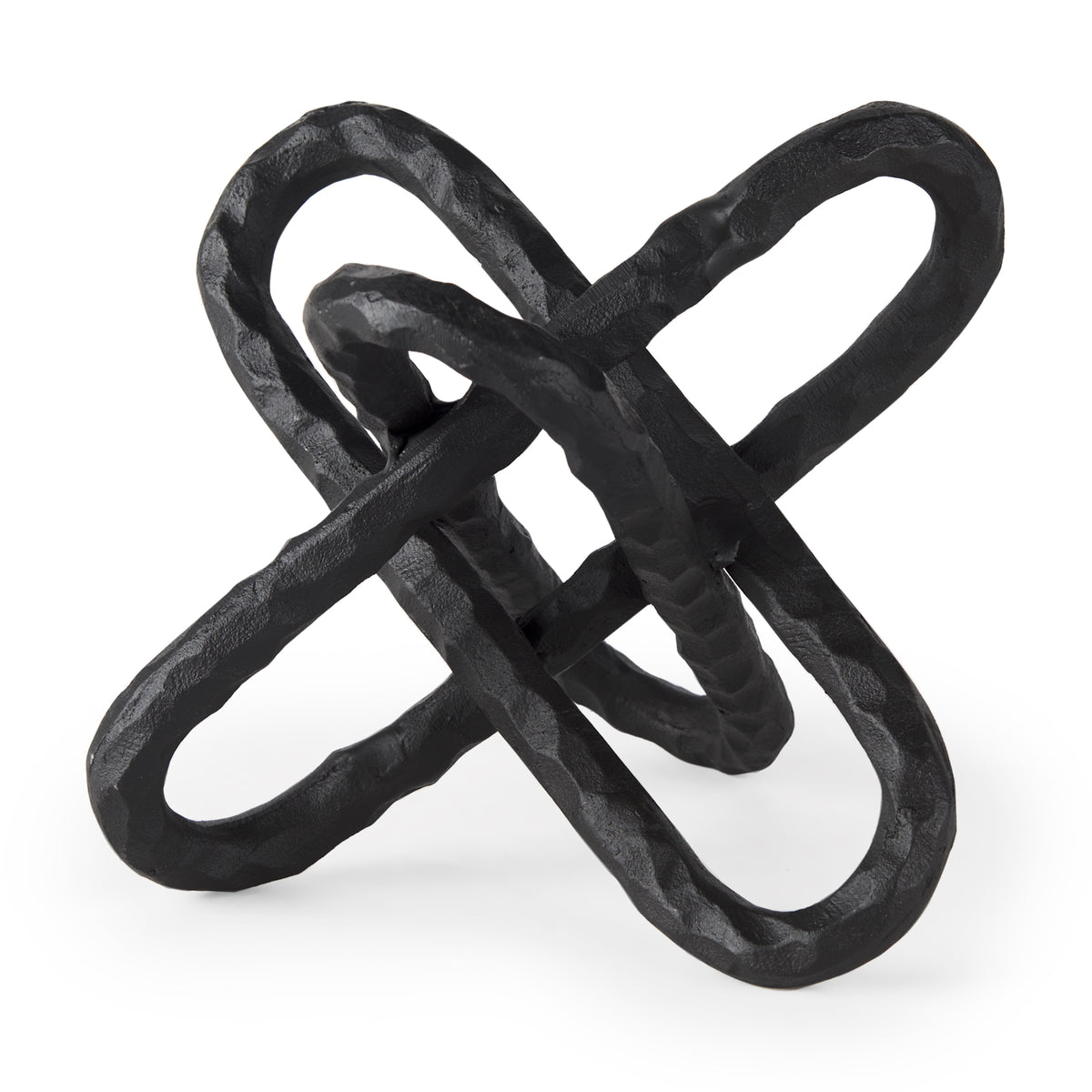 Wilhelm Black Large Metal Link Decor Object - Ornate Home