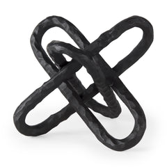 Wilhelm Black Large Metal Link Decor Object