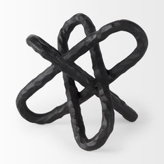 Wilhelm Black Large Metal Link Decor Object
