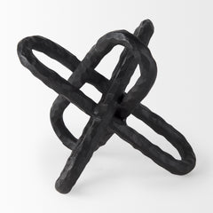 Wilhelm Black Large Metal Link Decor Object