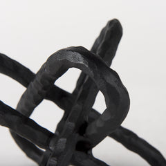 Wilhelm Black Large Metal Link Decor Object