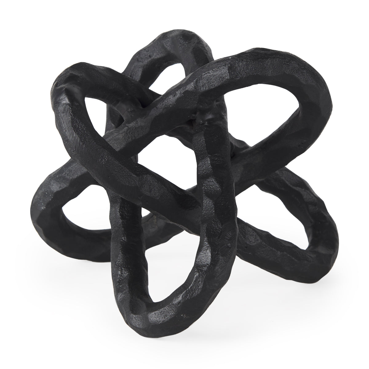 Wilhelm Black Small Metal Link Decor Object - Ornate Home