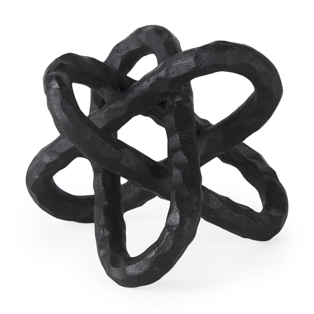 Wilhelm Black Small Metal Link Decor Object - Ornate Home