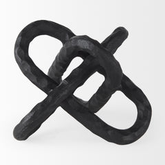 Wilhelm Black Small Metal Link Decor Object