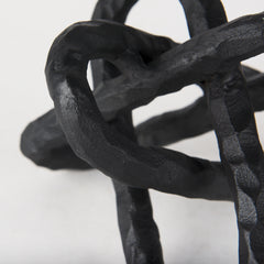 Wilhelm Black Small Metal Link Decor Object
