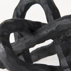 Wilhelm Black Small Metal Link Decor Object