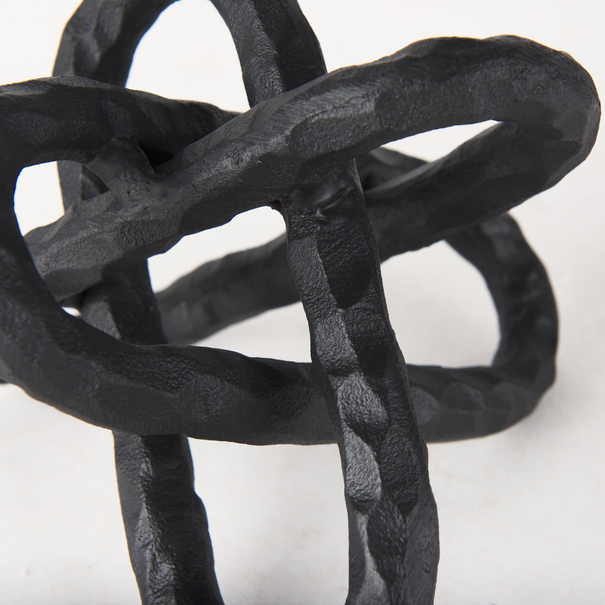 Wilhelm Black Small Metal Link Decor Object - Ornate Home