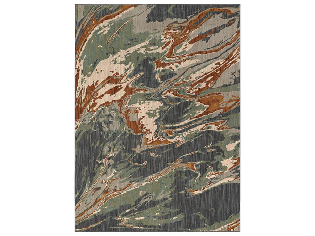 Wilhelm Doppler Teal 5'3 X 7'6" Area Rug - Ornate Home