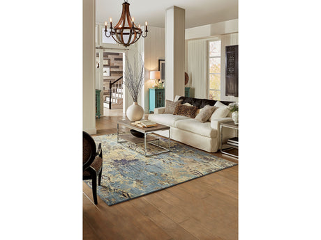 Wilhelm Indigo Breach 5'3 X 7'6" Area Rug - Ornate Home