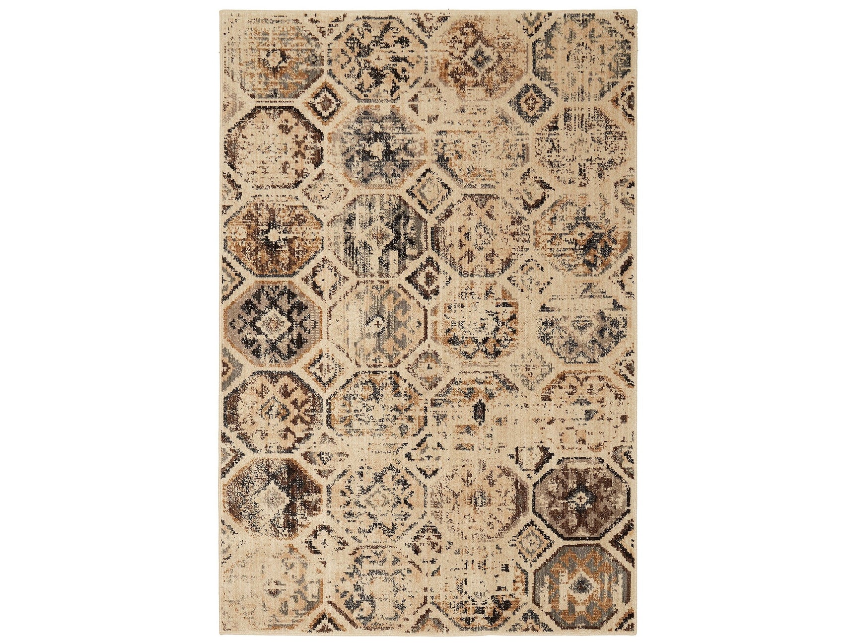 Wilhelm Relic Beige 5'3 X 7'6" Area Rug - Ornate Home