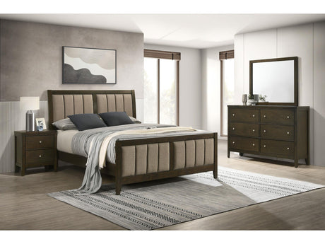 Wilkes Dark Cocoa 4-piece California King Bedroom Set - Ornate Home