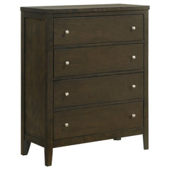 Wilkes Dark Cocoa 5-piece California King Bedroom Set - Ornate Home