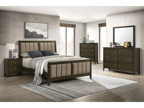 Wilkes Dark Cocoa 5-piece Eastern King Bedroom Set - Ornate Home