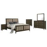 Wilkes Dark Cocoa 5-piece Eastern King Bedroom Set - Ornate Home