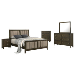 Wilkes Dark Cocoa 5-piece Full Bedroom Set - Ornate Home