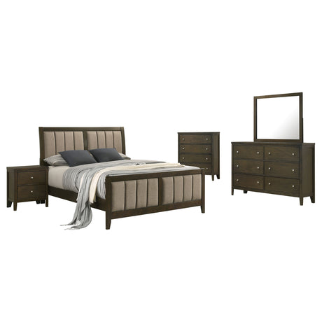Wilkes Dark Cocoa 5-piece Queen Bedroom Set - Ornate Home