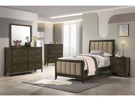 Wilkes Dark Cocoa 5-piece Twin Bedroom Set - Ornate Home