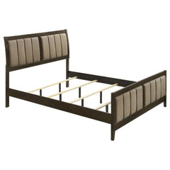 Wilkes Dark Cocoa 51-inch Upholstered California King Bed - Ornate Home