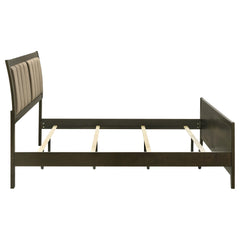 Wilkes Dark Cocoa 51-inch Upholstered California King Bed - Ornate Home