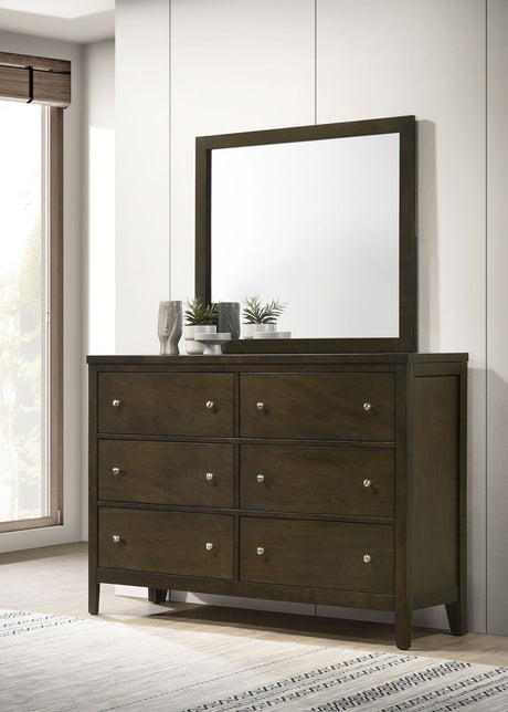 Wilkes Dark Cocoa Dresser and Mirror - Ornate Home