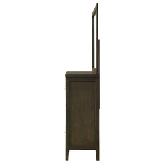 Wilkes Dark Cocoa Dresser and Mirror - Ornate Home