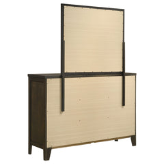 Wilkes Dark Cocoa Dresser and Mirror - Ornate Home