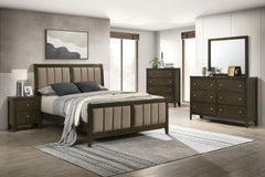 Wilkes Dark Cocoa Eastern King Panel Bed - Ornate Home