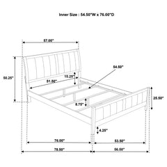 Wilkes Dark Cocoa Full Panel Bed - Ornate Home
