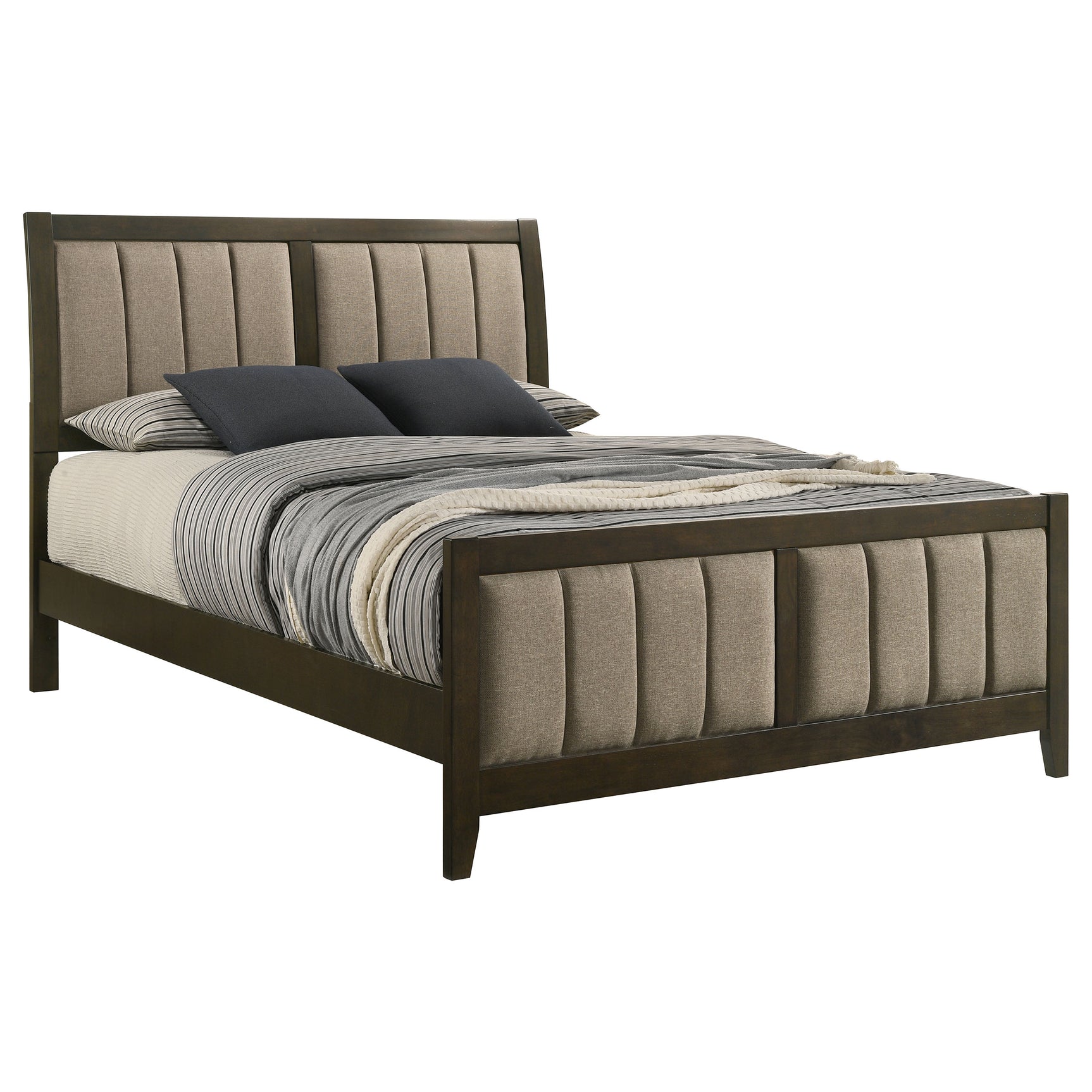 Wilkes Dark Cocoa Queen Panel Bed - Ornate Home