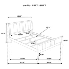 Wilkes Dark Cocoa Queen Panel Bed - Ornate Home