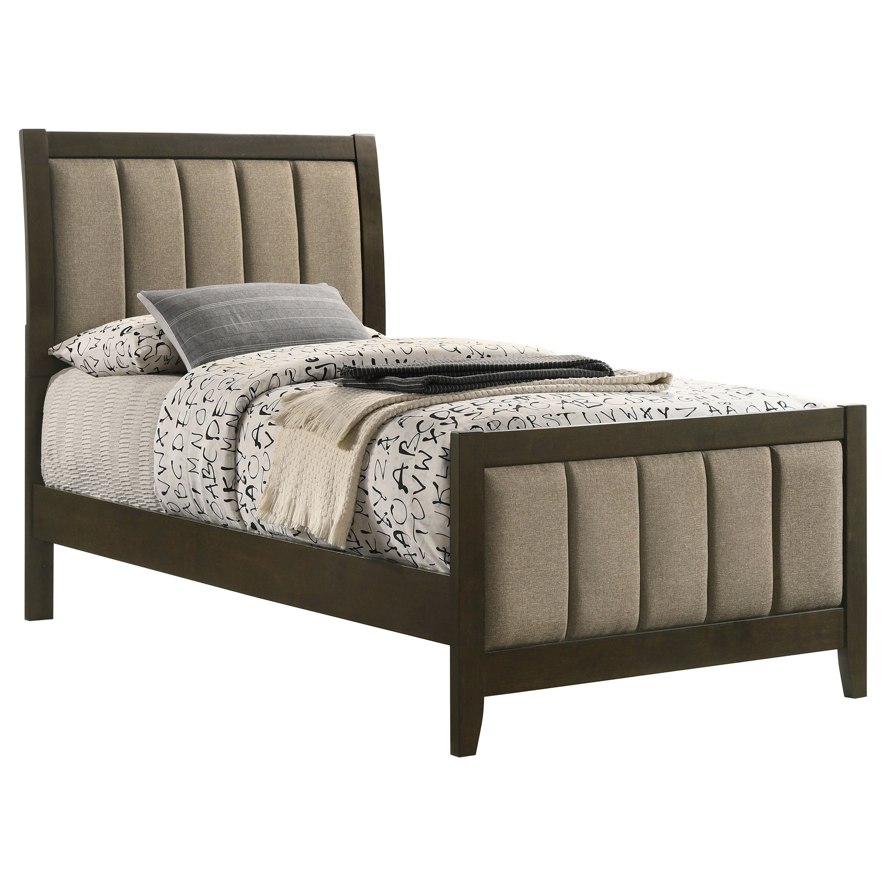 Wilkes Dark Cocoa Twin Panel Bed - Ornate Home