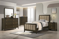 Wilkes Dark Cocoa Twin Panel Bed - Ornate Home