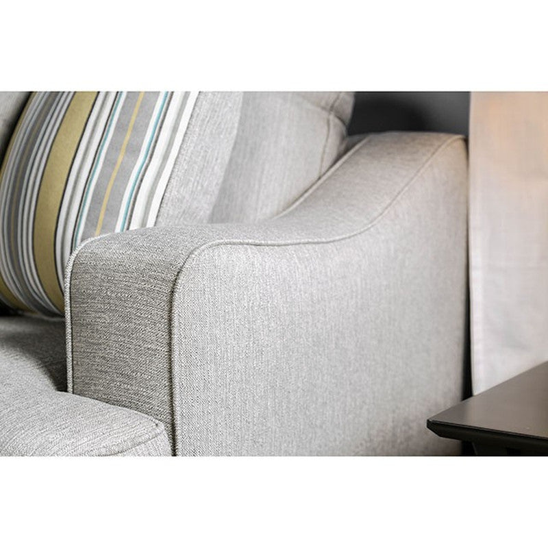 Wilkie Light Gray Loveseat - Ornate Home
