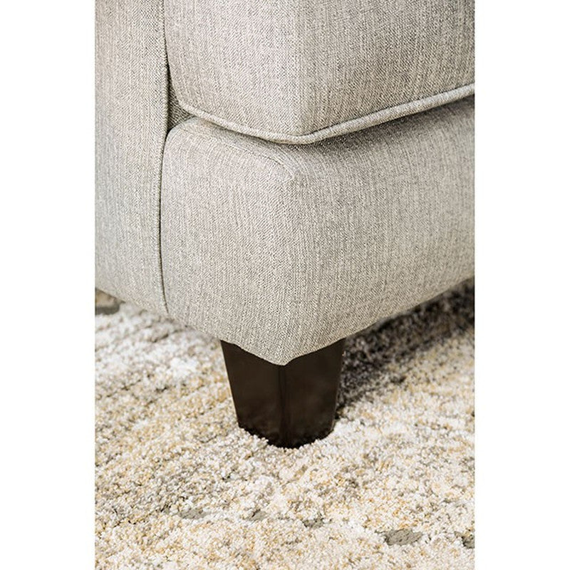 Wilkie Light Gray Loveseat - Ornate Home