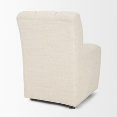 Wilkins Beige Barrel Back Dining Arm Chair - Ornate Home