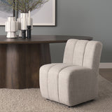 Wilkins Gray Barrel Back Dining Arm Chair - Ornate Home