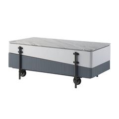 Wilkins Gray & White Coffee Table W/Lift Top - Ornate Home