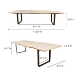 Wilks White Dining Table - Ornate Home