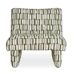 Willa Green/White Accent Chair - Ornate Home
