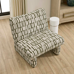 Willa Green/White Accent Chair - Ornate Home