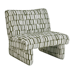 Willa Green/White Accent Chair - Ornate Home