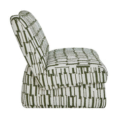 Willa Green/White Accent Chair - Ornate Home